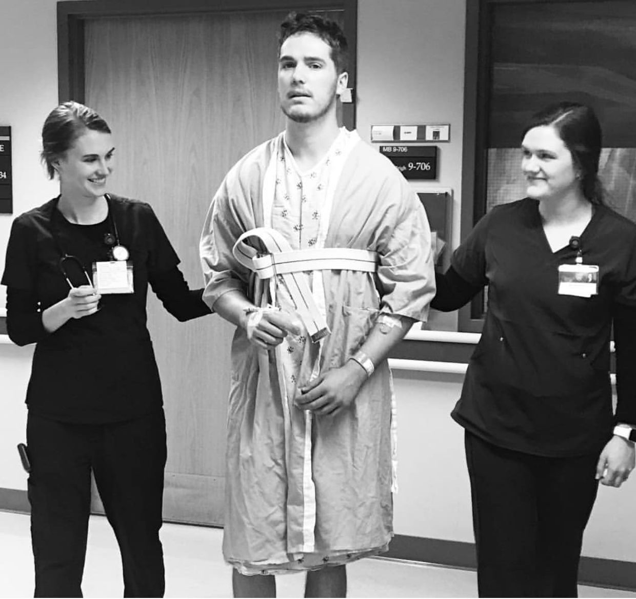 Thomas Storbeck during rehab